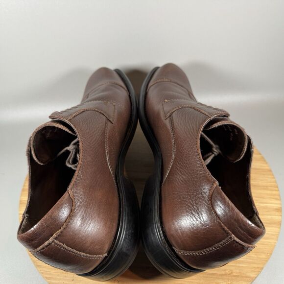 Johnston‎ & Murphy Men's Sz 10 Brown Cap Toe Dress Shoe Leather Oxford - Picture 6 of 8
